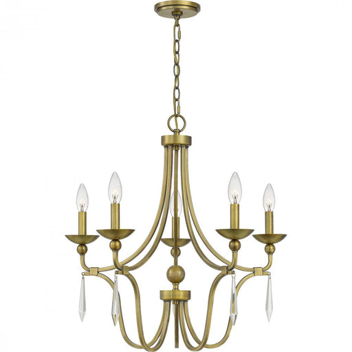 Joules 5-light Aged Brass Chandelier | JOU5025AB