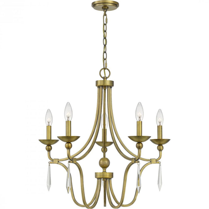 Joules 5-light Aged Brass Chandelier | JOU5025AB
