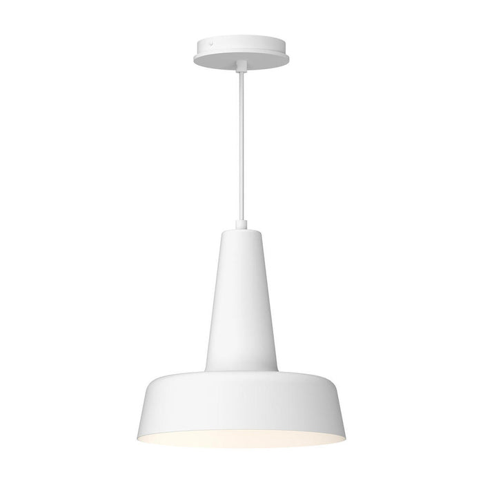 Alora Juliana 11-in White 1 Light Pendant