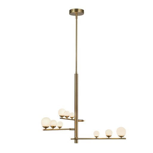 Cypress 3 Head Brushed Gold/opal Glass Led Chandelier | CH55524-BG/OP