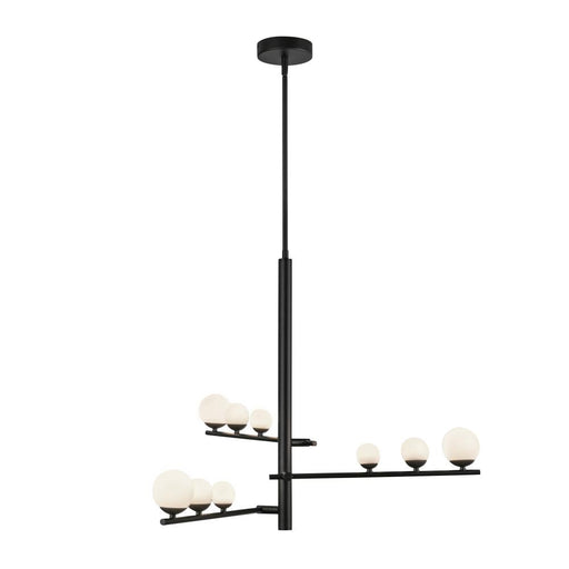 Cypress 3 Head Black/opal Glass Led Chandelier | CH55524-BK/OP