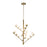 Cypress 5 Head Brushed Gold/opal Glass Led Chandelier | CH55530-BG/OP
