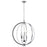  6 Light  Fixture, Polished Chrome W/jewelled Accents | KAR-246C-PC