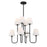 Crystorama Keenan 8 Light Black Forged Chandelier