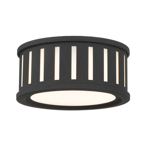 Kendal 2 Light Black Forged Flush Mount | KEN-2200-BF