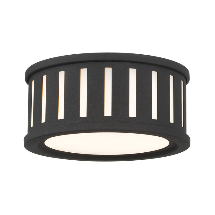 Kendal 2 Light Black Forged Flush Mount | KEN-2200-BF