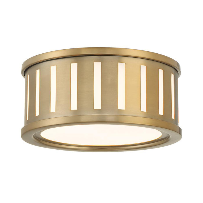 Crystorama Kendal 2 Light Vibrant Gold Flush Mount