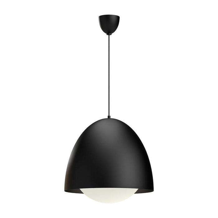 Kenji 20-in Matte Black/opal Matte Glass 1 Light Pendant | PD529220MBOP