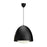 Alora Kenji 20-in Matte Black/Opal Matte Glass 1 Light Pendant