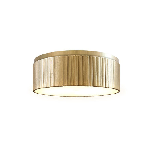 Alora Kensington 12-in Vintage Brass LED Flush Mount