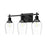 Kingsley 22-in Clear Glass/matte Black 3 Lights Vanity | VL538322MBCL