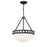 Crystorama Kirby 3 Light Black Forged Chandelier