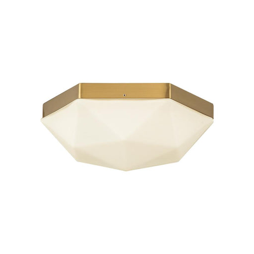 Krysta 12-in Brushed Gold/opal Glass 2 Lights Flush Mount | FM424512BGOP