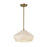 Krysta 14-in Brushed Gold/opal Glass 1 Light Pendant | PD424514BGOP