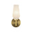 Krysta 10-in Brushed Gold/opal Glass 1 Light Wall Vanity | WV424110BGOP