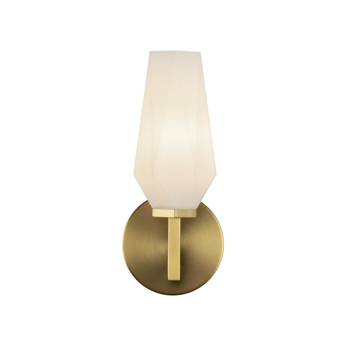 Krysta 10-in Brushed Gold/opal Glass 1 Light Wall Vanity | WV424110BGOP
