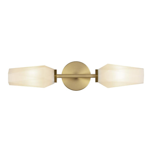 Krysta 20-in Brushed Gold/opal Glass 2 Lights Wall Vanity | WV424720BGOP