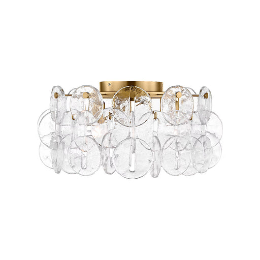 Candace 21 3 Light Flush Mt Bbs | KSF1113BBS