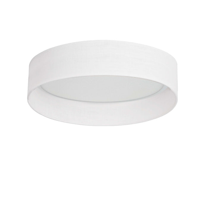 25w 5cct Flushmount, Ivory Shade | KTN-1225LEDFH-198F