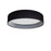 25w 5cct Flushmount, Black Shade | KTN-1225LEDFH-797
