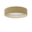 25w 5cct Flushmount, Nat Shade | KTN-1225LEDFH-NAT