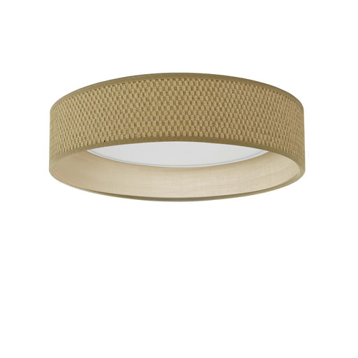 25w 5cct Flushmount, Nat Shade | KTN-1225LEDFH-NAT