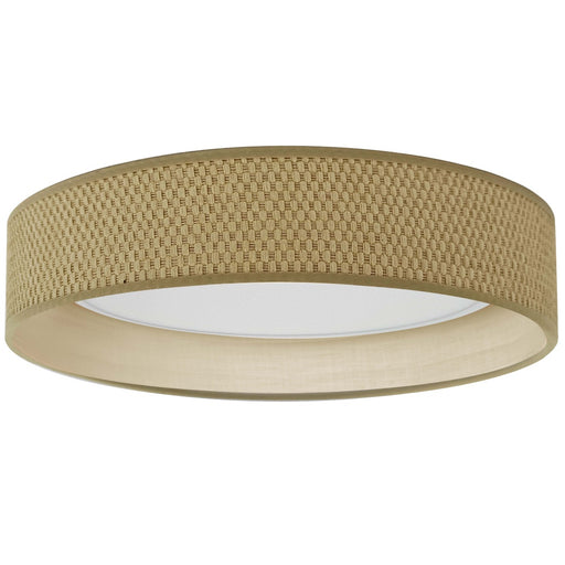 30w 5cct Flushmount, Nat Shade | KTN-1630LEDFH-NAT