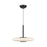Kyoto 17-in Black/glossy Opal Glass Led Pendant | PD37018-BK/GO-3WCCT-UNV