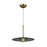 Kuzco Lighting Inc Kyoto 17-in Vintage Brass/Smoked Glass LED Pendant