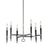  6 Light  Incandescent Chandelier, Pc Finish | LAN-246C-PC