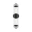 Alora Lancaster 5-in Clear Bubble Glass/Textured Black 2 Lights Exterior Wall Sconce