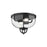 Lancaster 13-in Matte Black 2 Lights Flush Mount | FM461102MB