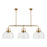 Alora Lancaster 55-in Aged Gold 3 Lights Linear Pendant