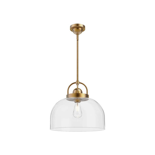 Lancaster 15-in Aged Gold 1 Light Pendant | PD461101AG