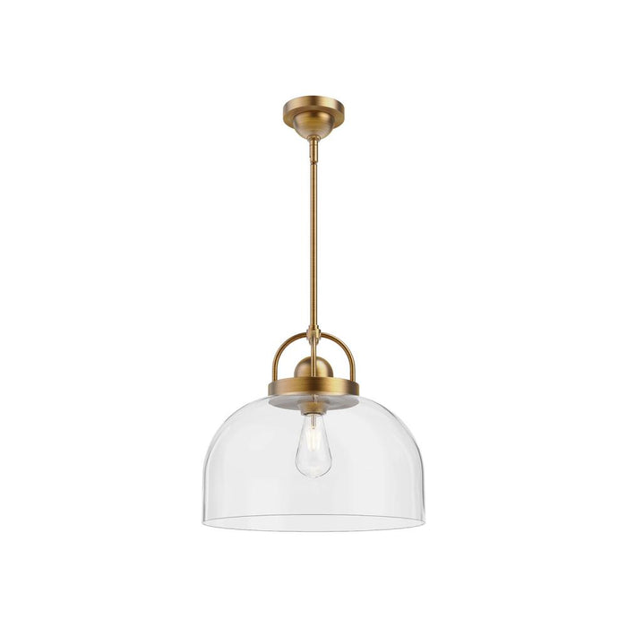 Lancaster 15-in Aged Gold 1 Light Pendant | PD461101AG
