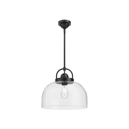Lancaster 15-in Matte Black 1 Light Pendant | PD461101MB