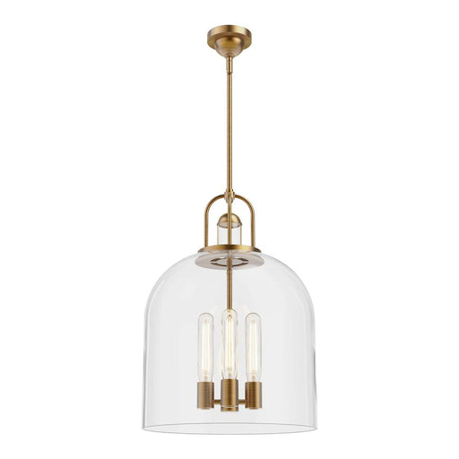 Lancaster 16-in Aged Gold 4 Lights Pendant | PD461104AG
