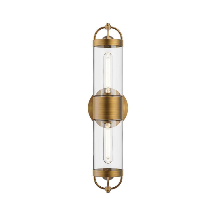 Lancaster 5-in Aged Gold 2 Lights Wall/vanity | WV461102AG