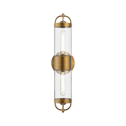 Alora Lancaster 5-in Aged Gold 2 Lights Wall/Vanity