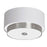 14"flush-mount W/white Linen Shd | LAR-143FH-SC