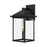 Alora Larchmont 6-in Clear Glass/Textured Black 1 Light Exterior Wall Sconce