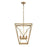 Lattice Vintage Brass 4 Lights Pendant | PD309616VB