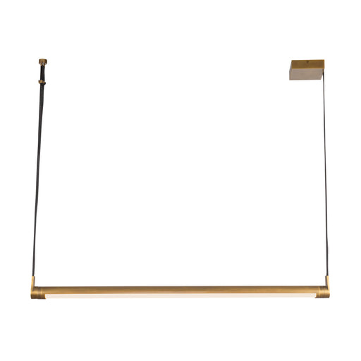 Laurence 41-in Vintage Brass Led Linear Pendant | LP46841-VB-UNV