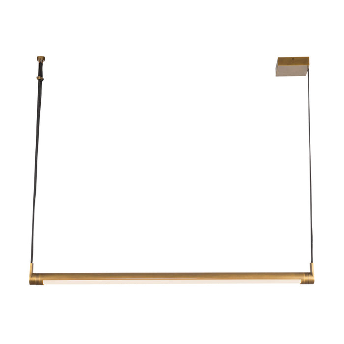 Laurence 41-in Vintage Brass Led Linear Pendant | LP46841-VB-UNV