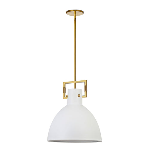 1lt Incandescent Pendant, Agb W/ Mw Metal Shade | LBY-141P-MW-AGB