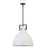 1lt Incandescent Pendant, Mb W/ Mw Metal Shade | LBY-201P-MW-MB
