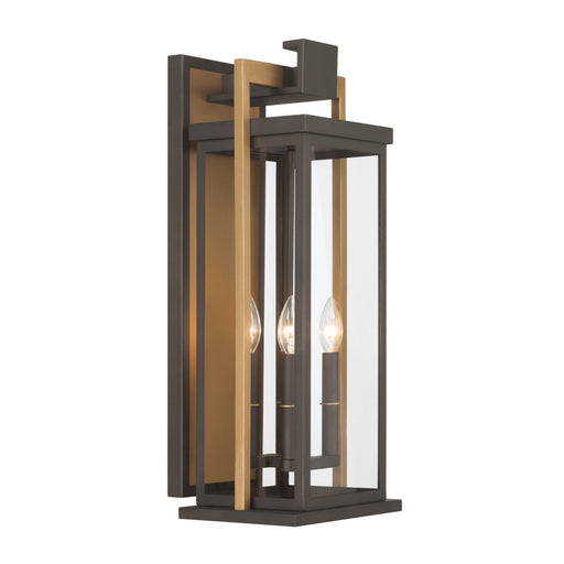 Lendel 9.75'' Twilight Bronze + Textured Gold Outdoor Sconce | LDL-904-TZ-TG