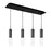 Lena 25-in Black 4-light Multi Pendant | MP21703BK-04