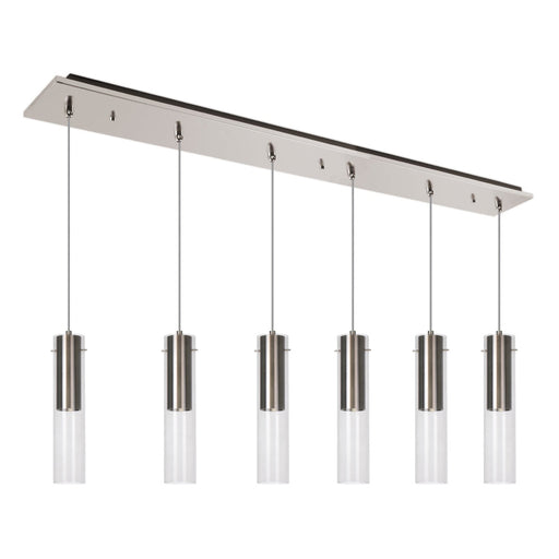 Lena 41-in Brushed Nickel 6-light Multi Pendant | MP21703BN-06