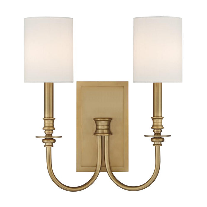 Lloyd 2 Light Aged Brass Sconce | LLO-482-AG